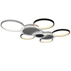 Люстра с ПДУ "Мноро" 8хLED 250Вт 3000-6000К черно-белый 114х76 см BayerLux 7503268