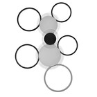 Люстра с ПДУ "Мноро" 8хLED 250Вт 3000-6000К черно-белый 114х76 см BayerLux 7503268