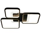 Люстра с ПДУ "Квадро" 4хLED 80Вт 3000-6000К черный 56х50х7 см BayerLux 7503270