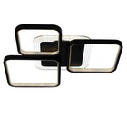 Люстра с ПДУ "Квадро" 4хLED 80Вт 3000-6000К черный 56х50х7 см BayerLux 7503270