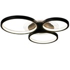 Люстра с ПДУ "Монро" 4хLED 120Вт 3000-6000К черный 56х46х7 см BayerLux - фото 42746575