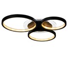 Люстра с ПДУ "Монро" 4хLED 120Вт 3000-6000К черный 56х46х7 см BayerLux - фото 42746577