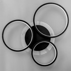 Люстра с ПДУ "Монро" 4хLED 120Вт 3000-6000К черный 56х46х7 см BayerLux - фото 42746579