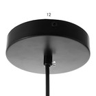 Светильник BayerLux «Бачеири» E27 40 Вт черный-кофе 20×20×38-138 см - фото 3784635