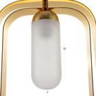 Светильник BayerLux "Ретора" E27 40Вт золото 24,5х24,5х37,5-137 см - Фото 9