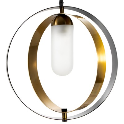 Светильник BayerLux «Ретора» E27 40 Вт черный-латунь 34.5×34.5×37.5-137 см