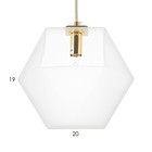 Светильник BayerLux "Кристи" G9 белый 20х20х22-122 см - Фото 7
