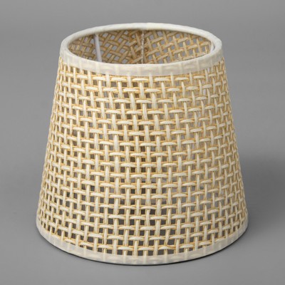 Абажур «Саржа», бежевый, E14, 14×14×12 см