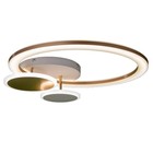 Люстра с ПДУ "Ринго" 3хLED 50Вт 3000-6000К золото 45х40х7 см BayerLux 7562824