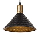 Светильник BayerLux "Чеканка" Е27 40Вт черный-золото 24х24х17-117 см - фото 21658330