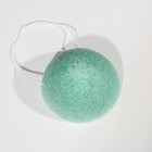 Натуральный спонж конняку для умывания, экстракт зелёного чая - Фото 4