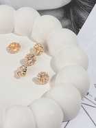 Пуговицы на ножке, металлические, d=11 мм, набор 5 шт., цвет золотой - Фото 2