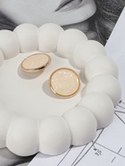 Пуговицы на ножке, металлические, d=25 мм, набор 2 шт., цвет золотой, розовый кварц - Фото 3