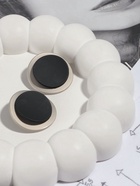 Пуговицы на ножке, металлические, d=27 мм, набор 2 шт., цвет серебряный, чёрный - Фото 3