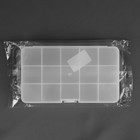 Органайзер для хранения мелочей, 17,7 × 10,2 × 2,3 см, цвет прозрачный - Фото 4