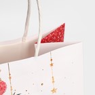 Пакет подарочный крафтовый «Счастье в каждый дом», 22 х 25 х 12 см - фото 21658847