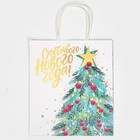 Пакет подарочный крафтовый «Звезда», 22 х 25 х 12 см, Новый год - фото 21658862