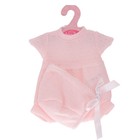 Одежда для кукол и пупсов 30-35 см, боди-комбинезон, чепчик розовый - фото 294218962