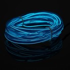 УЦЕНКА. Неоновая нить Cartage для подсветки салона, 12 В, 5 м, синий - Фото 1