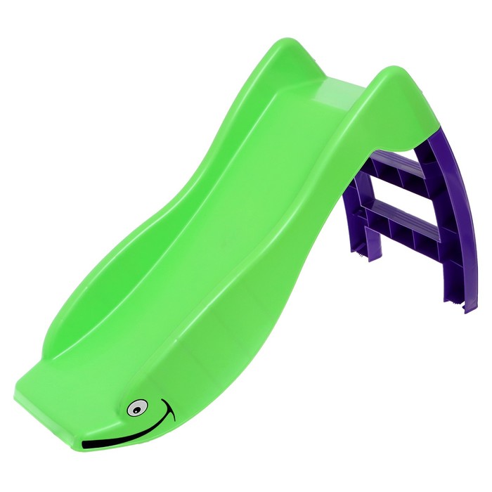 Горка «Дельфин», цвет зелёно-фиолетовый - фото 1910408630