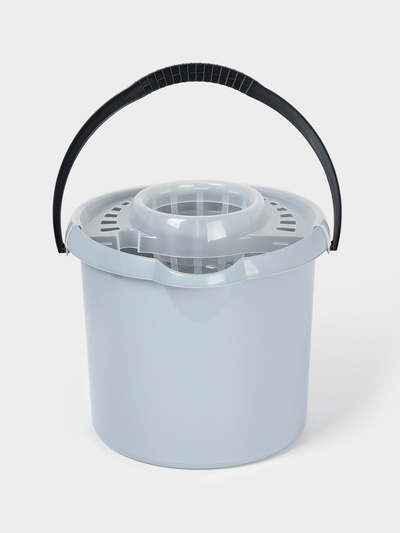 Ведро с отжимом МОП Etna, 9 л, 29×28×23.5 см, серое