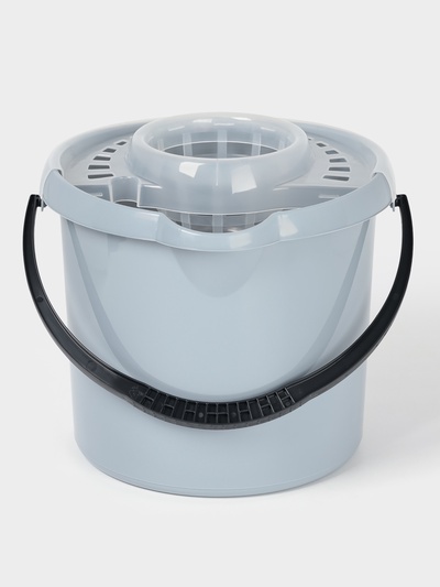 Ведро с отжимом МОП Etna, 9 л, 29×28×23.5 см, цвет серый