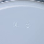 Ведро с отжимом МОП Etna, 9 л, 29×28×23,5 см, цвет серый - фото 6636632