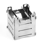 Печь-щепочница «Мастер К», 9×9×10 см, чёрный металл, туристическая - Фото 2