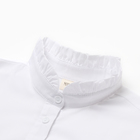 Блузка для девочки MINAKU, цвет белый, рост 128 см - Фото 5