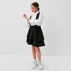 Сарафан для девочки MINAKU, цвет чёрный, рост 146 см - Фото 3