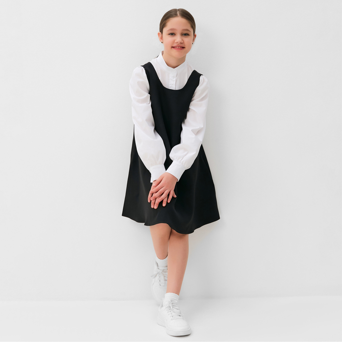 Сарафан для девочки MINAKU, цвет чёрный, рост 122 см - фото 1906027060