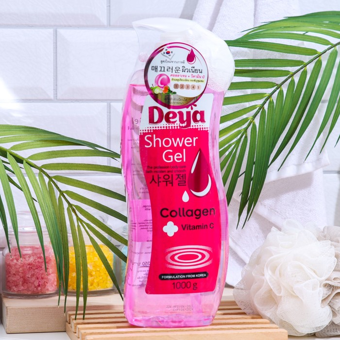 Гель для душа Deya с коллагеном и витамином С, 1000 мл