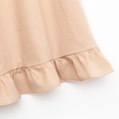 Платье для девочки KAFTAN: Cute, бежевое, размер 32 (110-116 см)