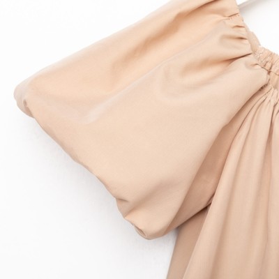 Платье для девочки KAFTAN: Cute, бежевое, размер 38 (146-152 см)