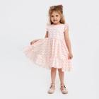 Платье для девочки KAFTAN «Зигзаг», размер 30 (98-104), цвет белый/розовый - Фото 2