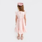Платье для девочки KAFTAN «Зигзаг», размер 30 (98-104), цвет белый/розовый - Фото 3