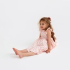 Платье для девочки KAFTAN «Зигзаг», размер 30 (98-104), цвет белый/розовый - Фото 4