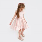 Платье для девочки KAFTAN «Зигзаг», размер 30 (98-104), цвет белый/розовый - Фото 5