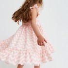 Платье для девочки KAFTAN «Зигзаг», размер 30 (98-104), цвет белый/розовый - Фото 6