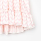 Платье для девочки KAFTAN «Зигзаг», размер 34 (122-128), цвет белый/розовый 7909608 - фото 14059585