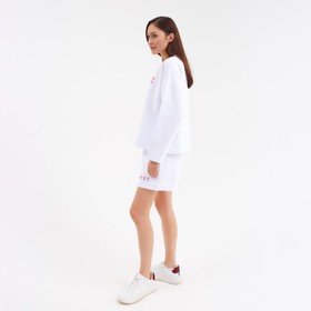 

Костюм женский (толстовка и шорты) MIST Peace, р. 48-50, белый