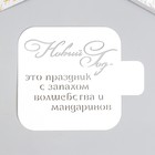 Трафарет пластиковый "Волшебство и мандарины" 9х9 см - Фото 1