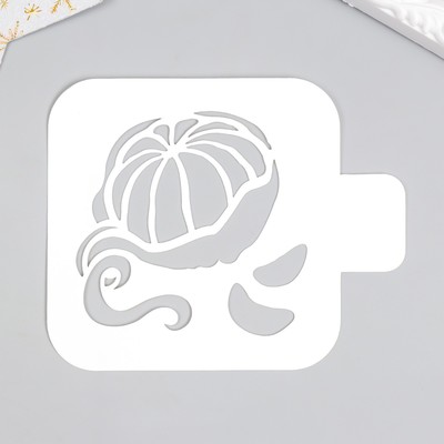 Трафарет пластиковый "Мандарин" 9х9 см