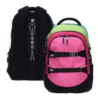 Рюкзак молодежный 44 х 30 х 21 см, эргономичная спинка, Kite Education teens, чёрный/розовый/бирюзовый/зелёный - фото 9828330