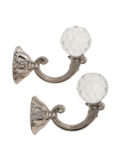 УЦЕНКА Крючок для штор KS008, однорожковый, цвет хром