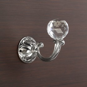 

УЦЕНКА Крючок для штор KS008, однорожковый, цвет хром
