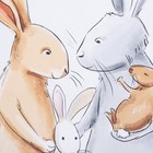 Полотенце Этель «Зайчики» 40×73 см, 100% хлопок, саржа 190 г/м² - фото 24411706