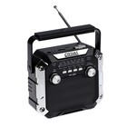 Радиоприёмник "Сигнал РП-228", 220В, аккумулятор 1200 мАч, USB, SD, чёрный - фото 8860653