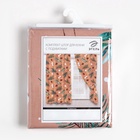 Комплект штор для кухни с подхватами «Этель» Fir branches, 2 шт., бежевые, 145×180 см - фото 7722791