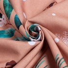 Комплект штор для кухни с подхватами «Этель» Fir branches, 2 шт., бежевые, 145×180 см - фото 7722790